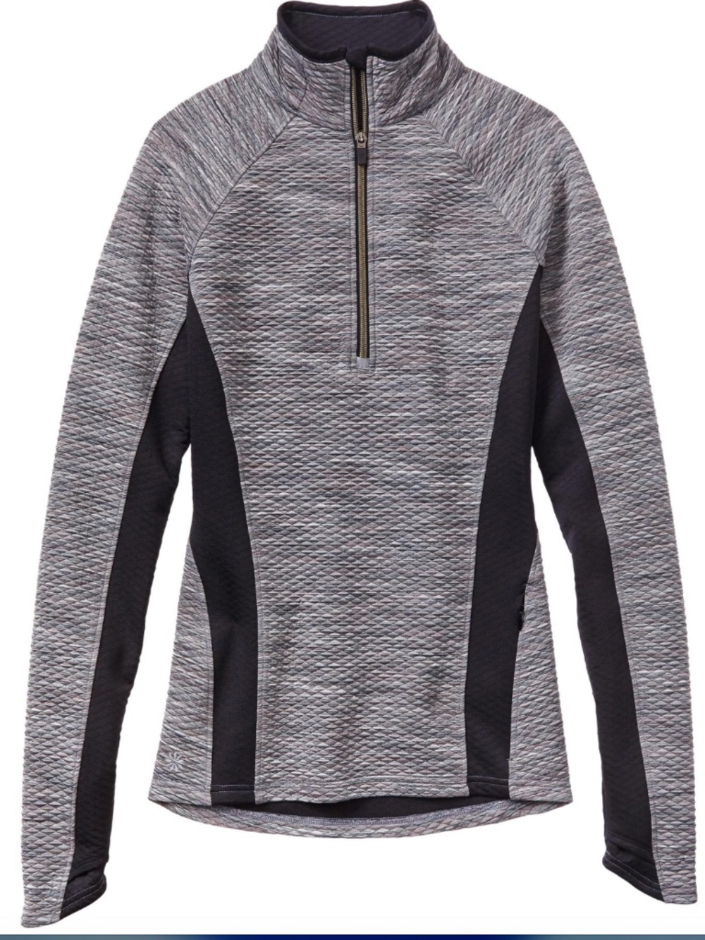ATHLETA Snowscape Half Zip - Grey and black - M